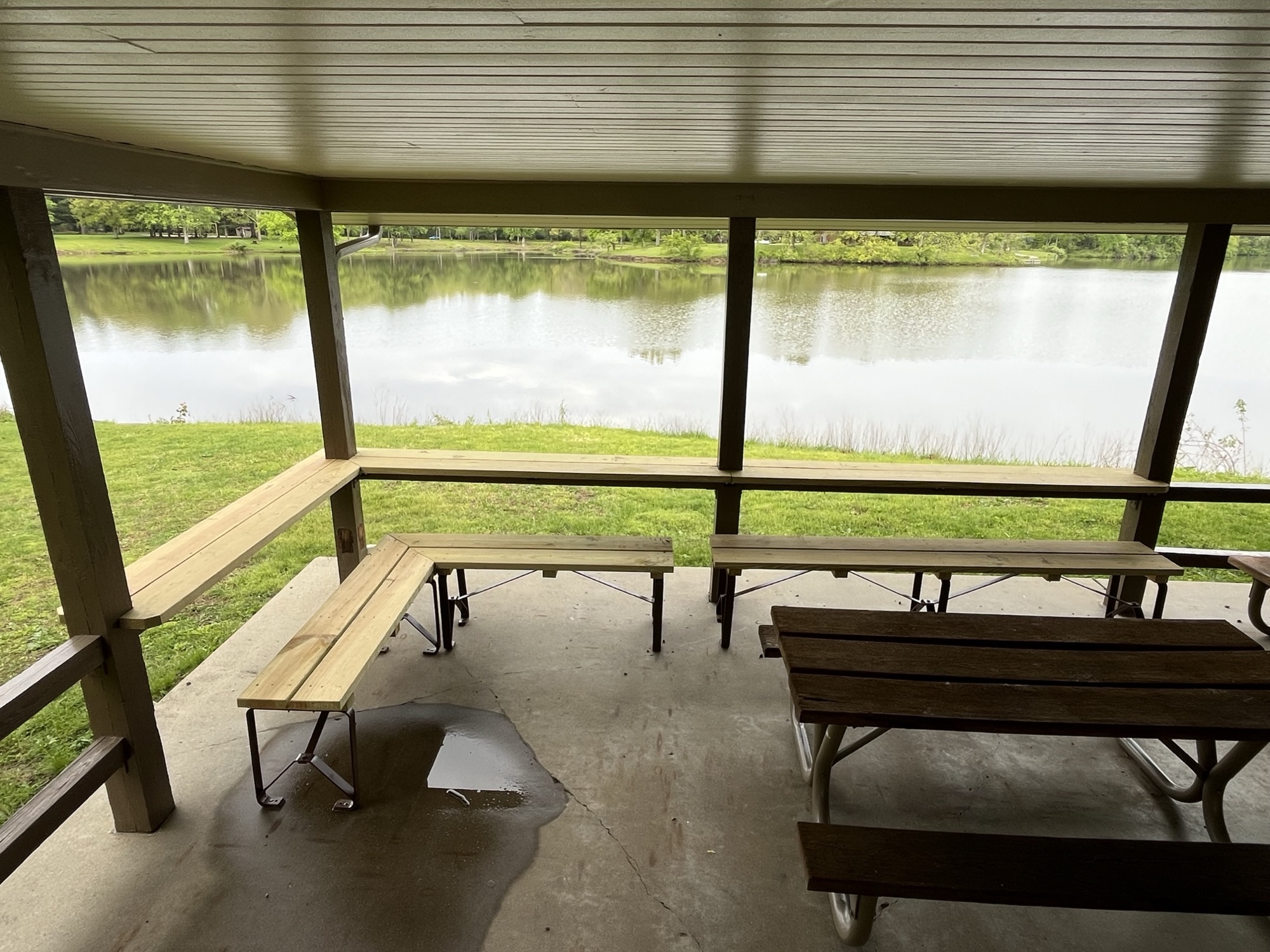 Walnut Hill Shelter Bar Top Seating